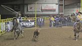 Backhaus, Fuhrer win team roping go-round at CNFR