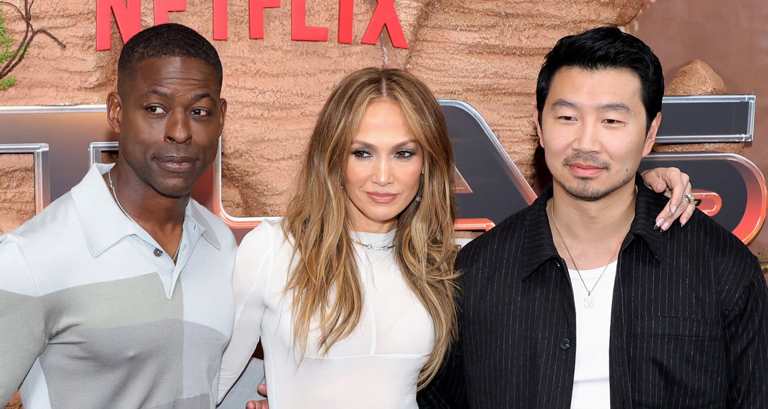 Jennifer Lopez, Sterling K. Brown, & Simu Liu Hit the Red Carpet at ‘Atlas’ Photo Call