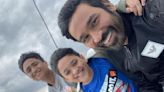 VIDEO: Dhanush pays visit to Annamalaiyar Temple after Raayan release; offers prayers with his sons