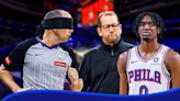 76ers' Nick Nurse calls out refs over ignored call during crucial Game 2 moment vs Knicks