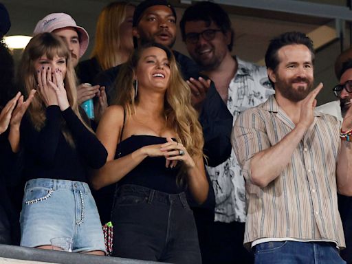 Blake Lively Kisses Ryan Reynolds as Taylor Swift Performs ‘Lover’ at Madrid Eras Tour Show: Watch