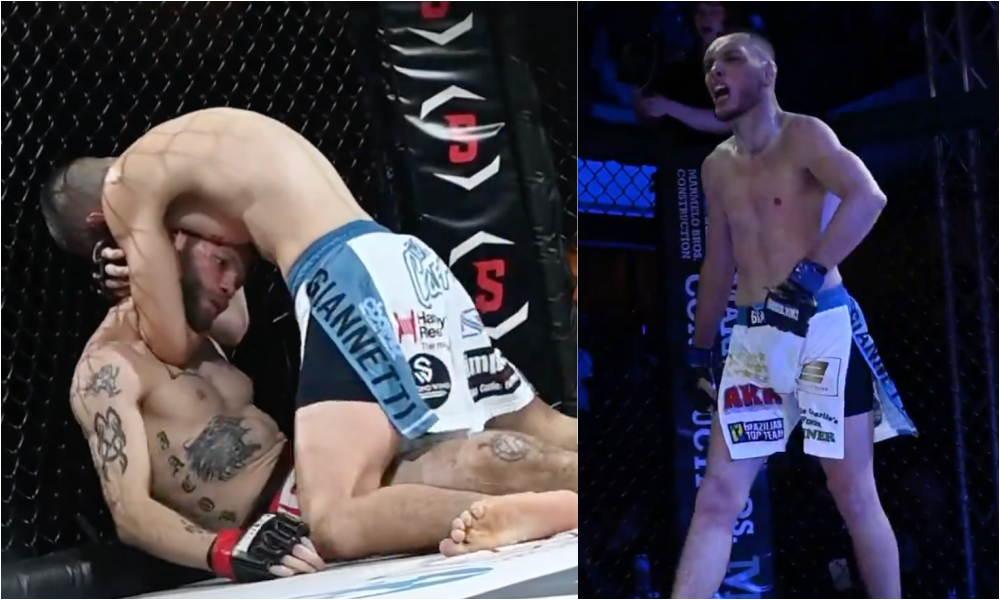 Video: ‘TUF 27’ finalist Joe Giannetti leaves opponent snoozing after slick ninja choke