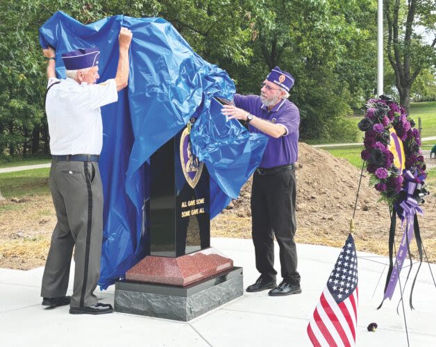 Purple Heart Memorial: Monument unveiled in Gold Star Park