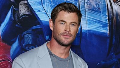 Chris Hemsworth every inch the family man at Transformers One premiere