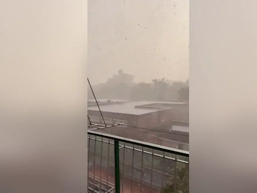 Qué es un reventón húmedo, el fenómeno meteorológico que provocó el caos en Madrid con tormenta y granizadas