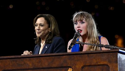 Fans Have a Wild Theory About Taylor Swift and Kamala Harris