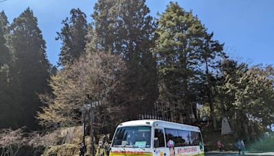 阿里山遊園車故障卡平交道 遊客齊力推車「團結力量大」