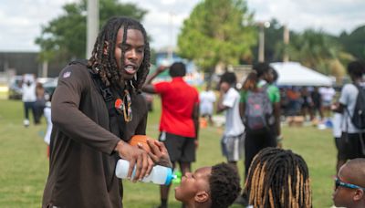 Cleveland Browns' Martin Emerson Jr. brings inspiration for second annual camp at Pine Forest