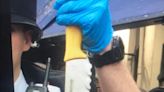 Police arrest man and confiscate huge knife on Portobello Market patrol