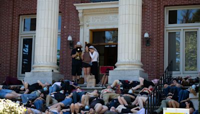 University of Oregon's pro-Palestinian encampment marches on as administrators call for an end