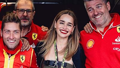 Game of Thrones' Emilia Clarke trolled over 'polo neck trousers' at British GP