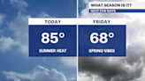 Summerlike weather returns to NYC with temps in the 80s; cooler weather for the weekend