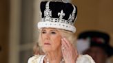 The secret names and themes embroidered into Camilla’s coronation gown