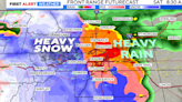 Several inches of rain and feet of snow set to hit Colorado