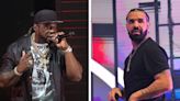 50 Cent says he wants to be treated like Drake and have bras thrown at him onstage