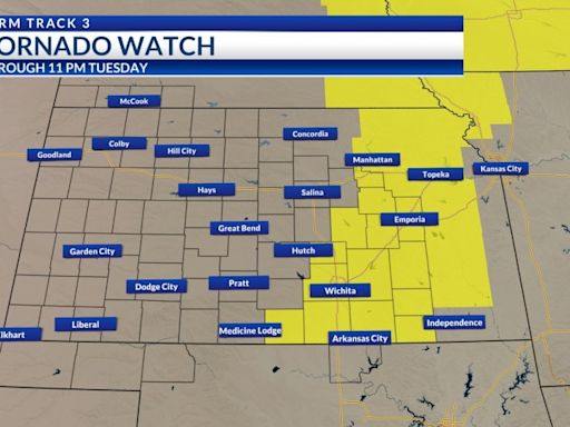 Storm Reports: Tornado watch issued for parts of eastern Kansas