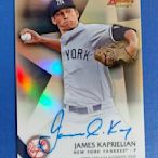 James Kaprielian 2015 Bowman's Best REF. RC Auto 亮面新人簽