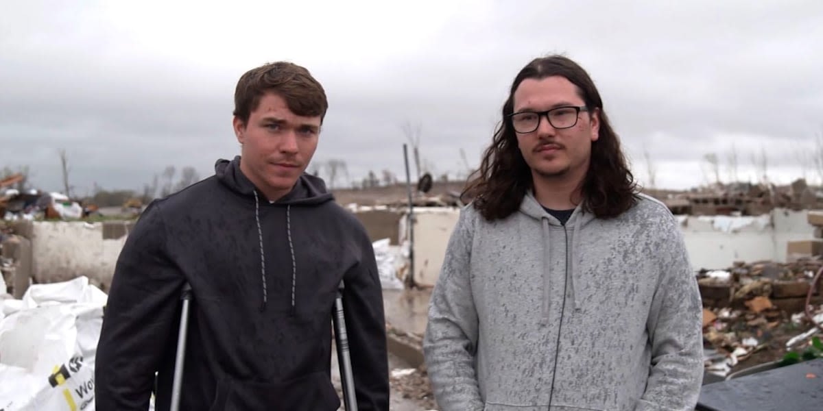 Brothers sucked out of their home by tornado survive to tell the tale