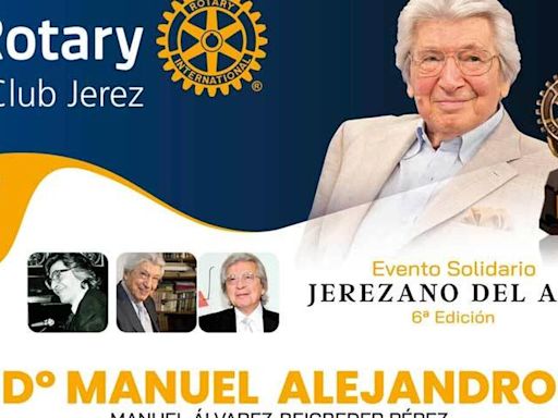 Manuel Alejandro, 'Jerezano del Año' del Rotary Club de Jerez