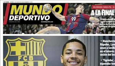 Vitor Roque y la vuelta de Courtois, protagonistas de las portadas deportivas de hoy