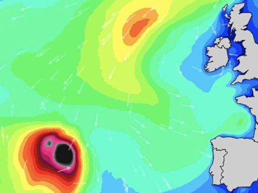 Storm chaos as maps turn red and yellow with 60mph winds blasting Britain