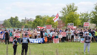 Town braces itself amid speculation of 'far-right protest' today