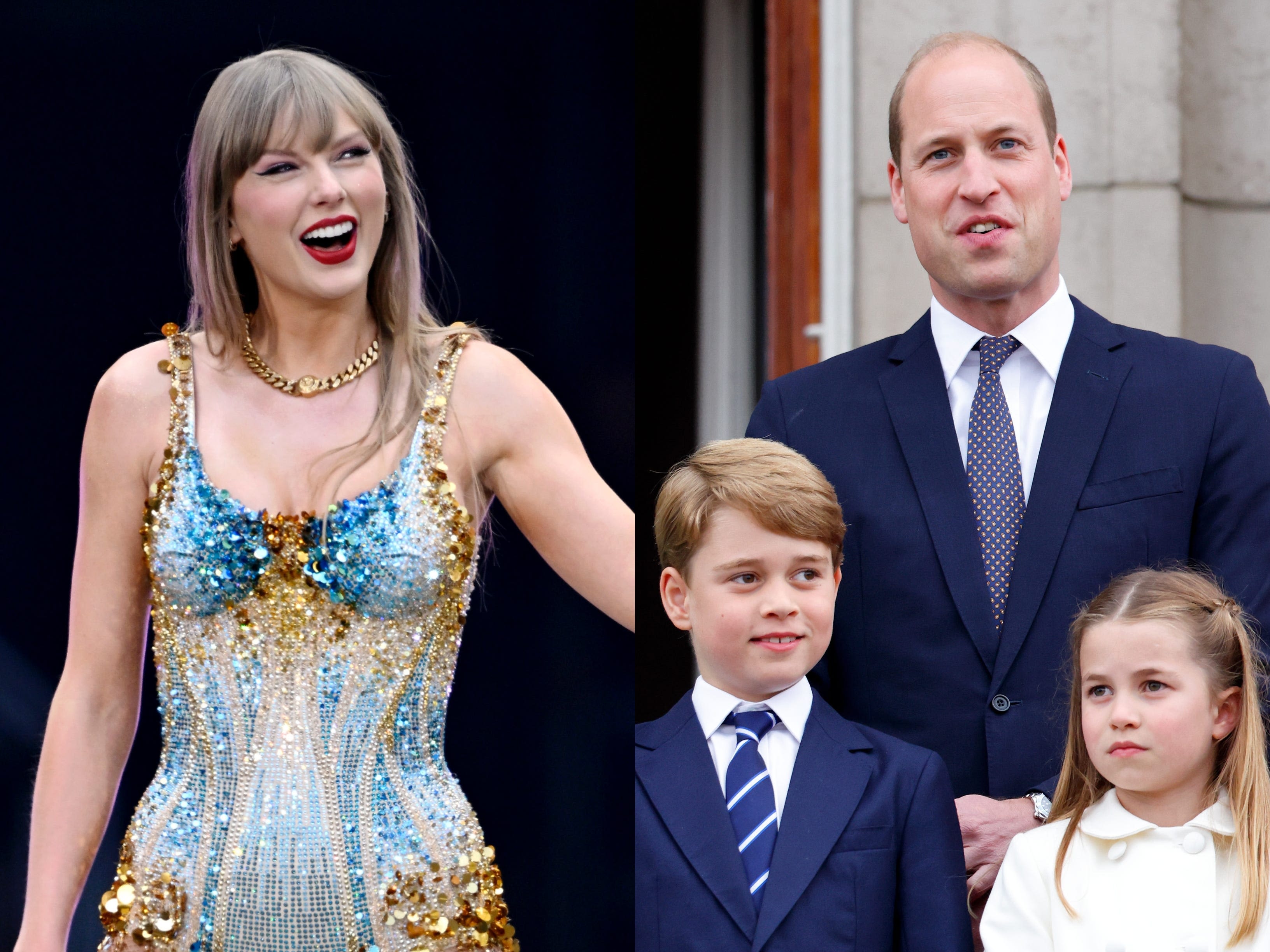 Prince William seen dancing to 'Shake It Off' with his kids at Taylor Swift's concert in London