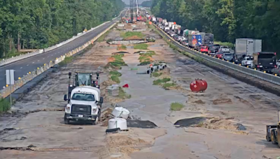 I-26 detour routed in Ridgeville after overnight rains will continue through late Aug. 9