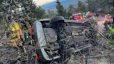 1 rescued by firefighters after rollover crash in Broadmoor area