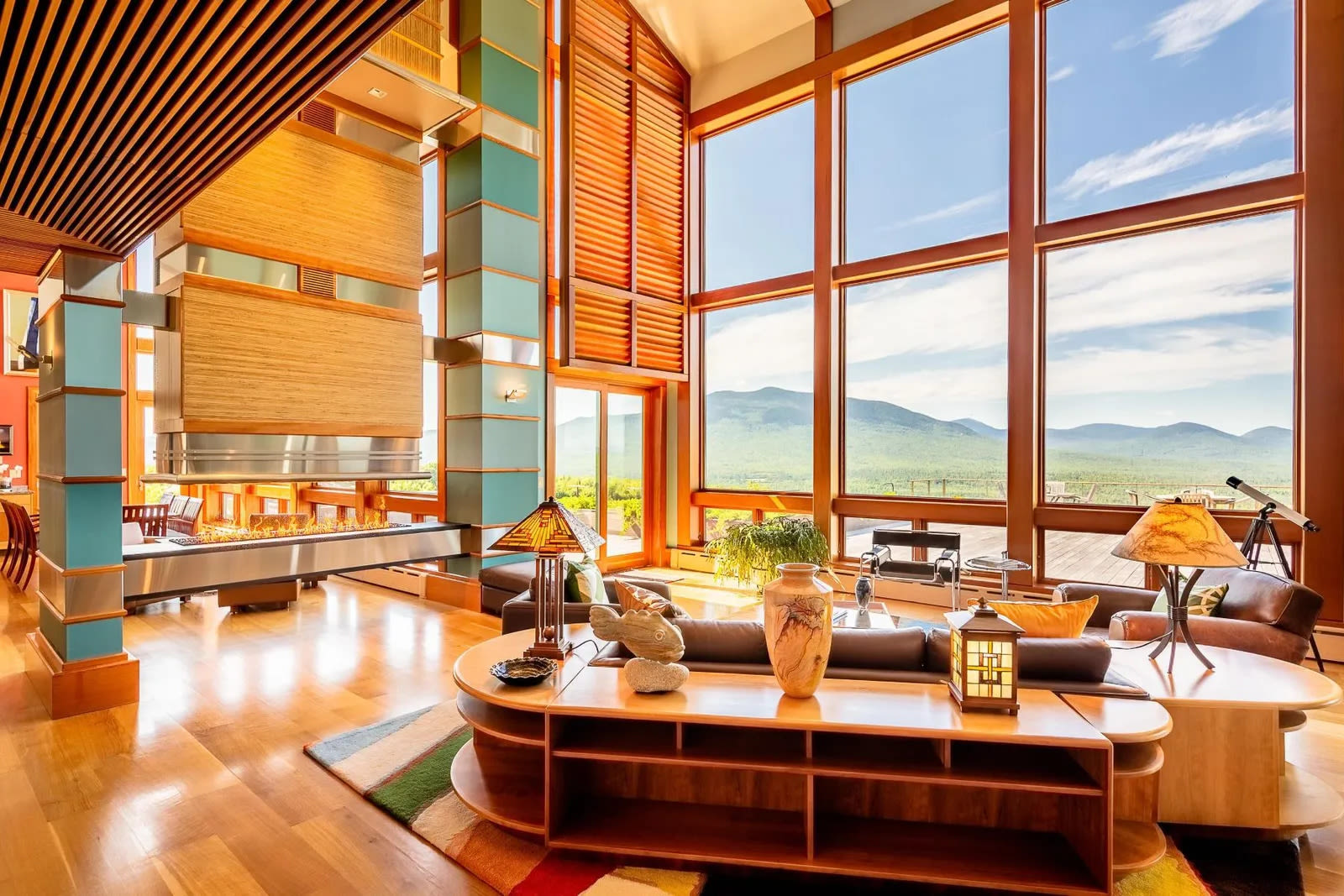 This $5M rural Maine mansion is an homage to Frank Lloyd Wright