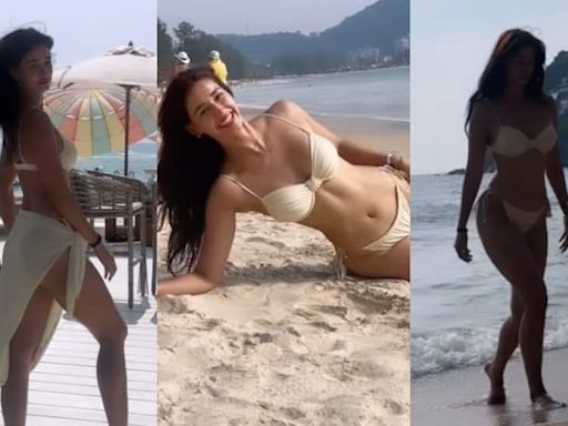 Disha Patani Slips Into Racy Bikini As She Enjoys Her Beach Vacation: Watch