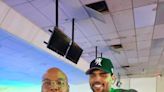 R&B superstar Chris Brown spends Saturday night at Peoria, Illinois bowling alley