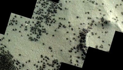 Detectan "arañas' negras" en la misteriosa "Ciudad Inca" de Marte