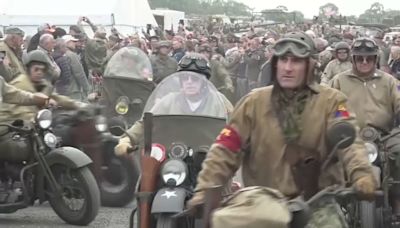 FOTOS | 170 Harley Davidson de época de la Segunda Guerra Mundial recorrieron Normandía para celebrar el Día D