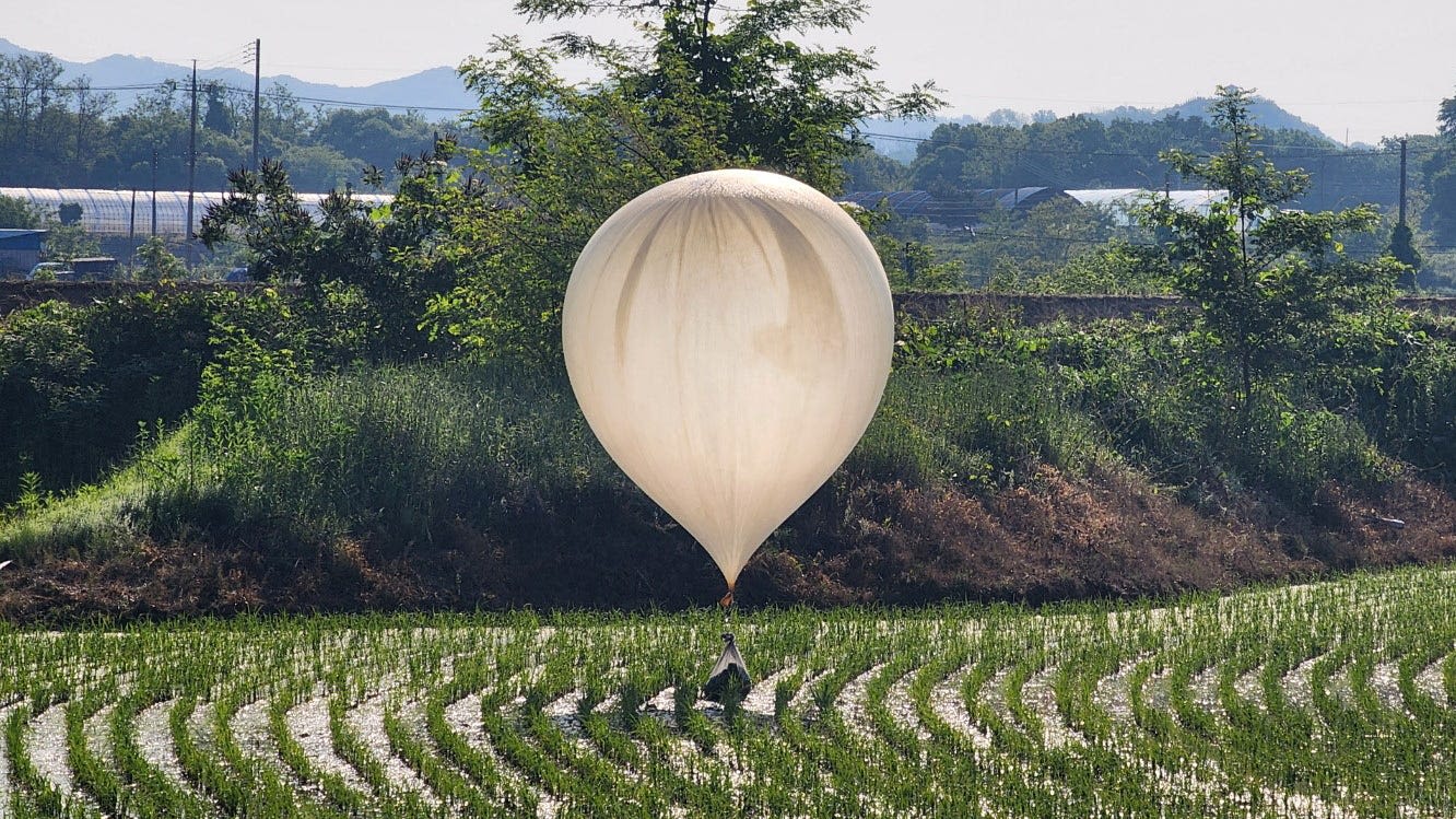 'Dirty things': North Korea drops trash-filled balloons on South Korea