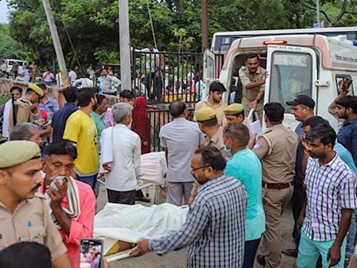 Hathras stampede: Over 120 killed in Bhole Baba’s ‘satsang’, cops at accident site, ashram