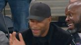 Fox NFL's Michael Strahan keeps low profile with outfit choice at Knicks clash