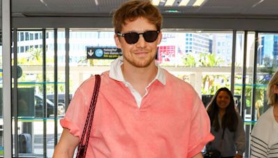 Joe Alwyn Seen at an Airport in France After Promoting Upcoming Movie at the Cannes Film Festival