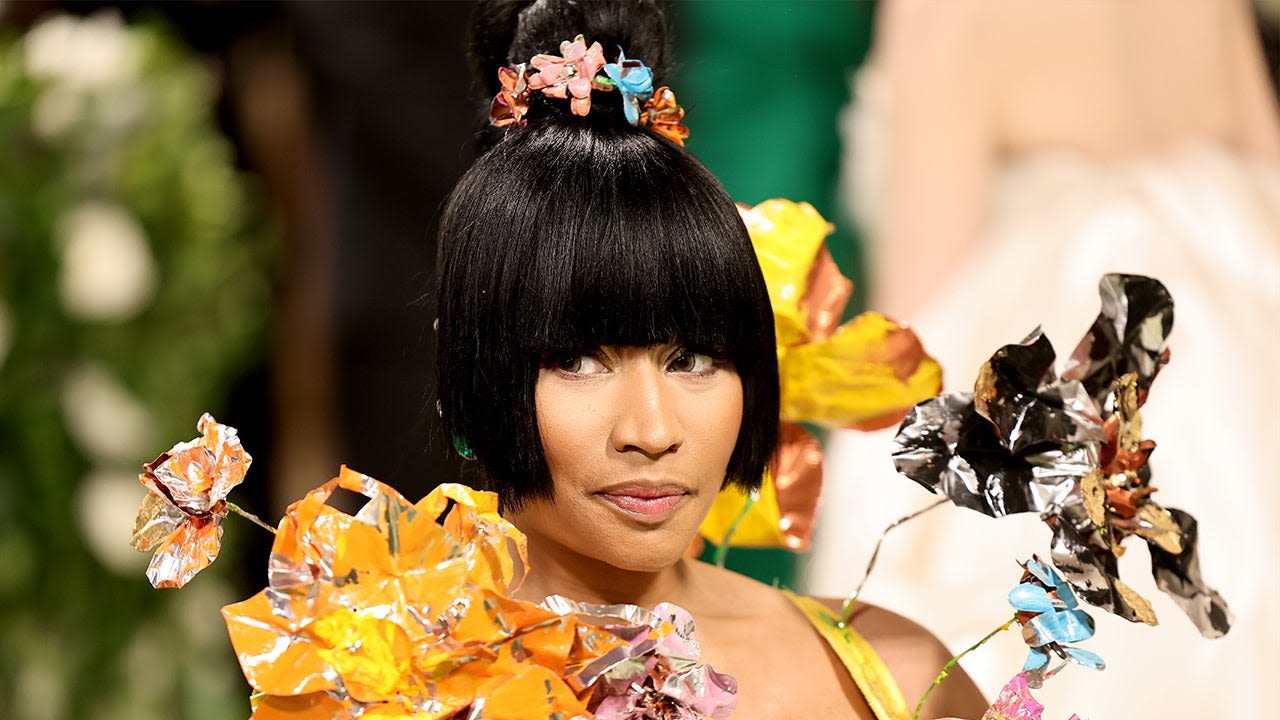 Nicki Minaj Fittingly Wears Florals to the 2024 Met Gala