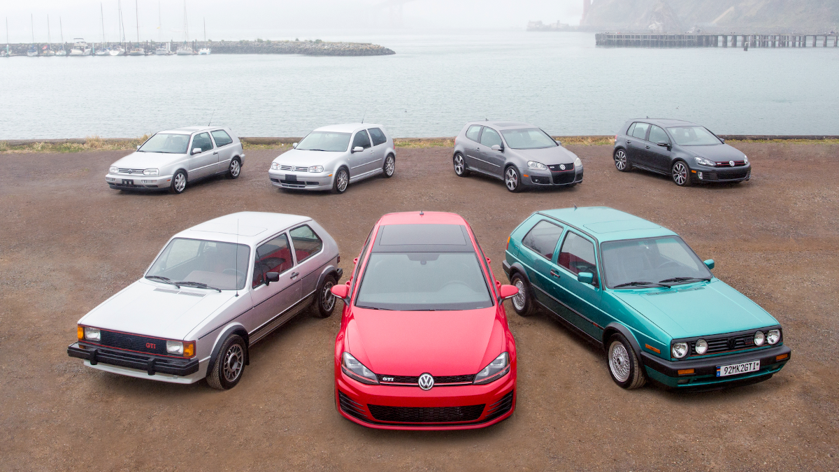 Through the Past, Teutonically: We Drive Every Generation of the Volkswagen Golf GTI in a Single Day