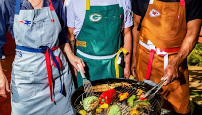 Hedley & Bennett Teamed Up With the NFL to Drop a Spirited Apron and Knife Collection