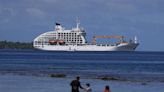 Olympic surfers sleep on a cruise ship in Tahiti, a first for the Games