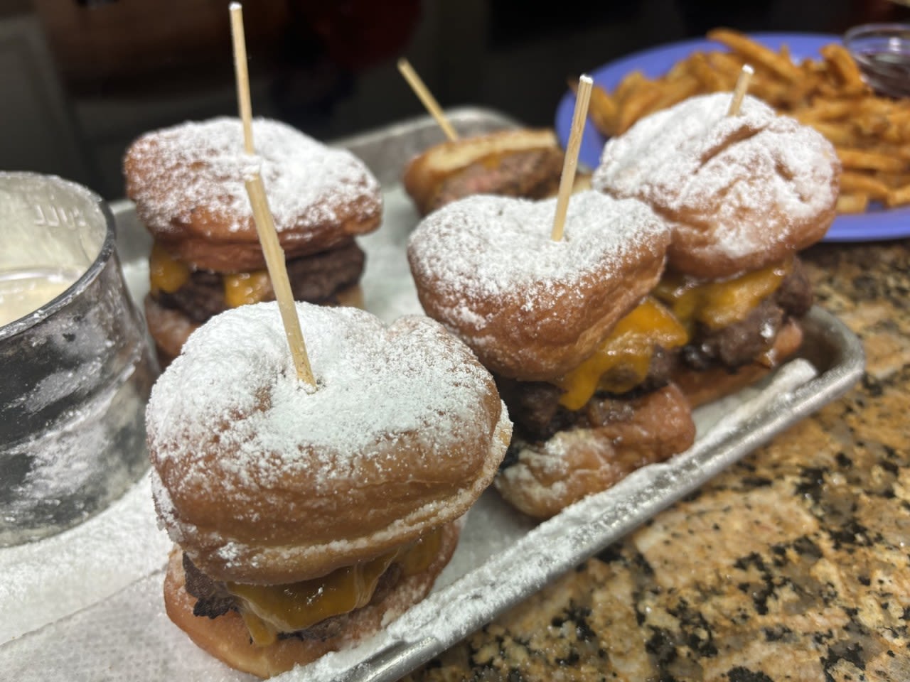 Chef Ron crafts a Beignet Burger on Today in Amarillo