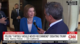 Nancy Pelosi says she 'would never recommend' Biden debate Trump on stage after surprise announcement