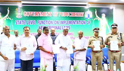 Puducherry CM urges police to create awareness amongst public on three new criminal laws