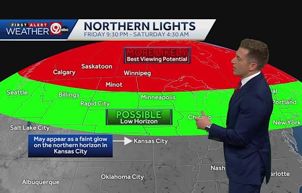 WEATHER BLOG: The Northern Lights may be visible around Kansas City Friday night. Here's what to know: