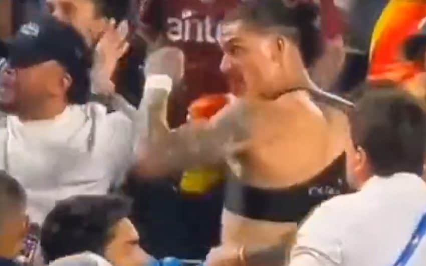 Watch: Liverpool’s Darwin Nunez fights with Colombia fans after Uruguay players’ families attacked