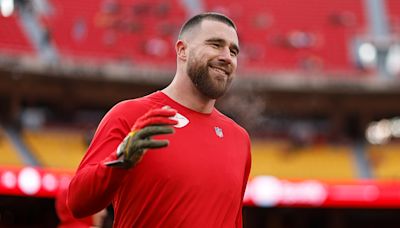 Travis Kelce High-Fives Young Chiefs Fan Wearing ‘Taylor’s Boyfriend’ T-Shirt in Adorable Video