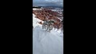 Snow Turns Red Rocks White in Utah's Bryce Canyon
