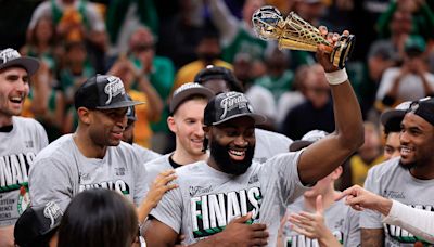 Celtics' Jaylen Brown trolls doubters after winning title, earning NBA Finals MVP